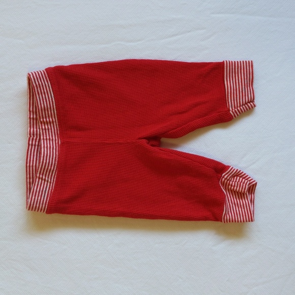 carter's christmas reindeer bum thermal waffle knit pants 3 months baby unisex - Picture 3 of 6